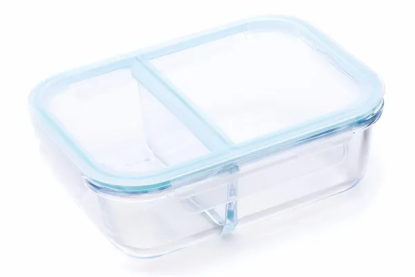 Premium_Slim_High_Microwave_Safe_Two_Compartment_Lunch_Box_Set,_1000ml_Transparent_Borosilicate_Glass,_Safety_Lock_Airtight_Tiffin_Containers_for_Office_School_(Rectangle_2_Partition_Box,1_Liter)