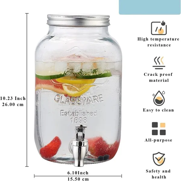 Glass_Iced_Drink_Dispenser_with_Spout_&_Tap,_Steel_Lid_–_Cold_Beverage_Dispenser_for_Beer,_Water,_Cocktails,_Detox_Drinks_&_More,_Clear_Glass,_Perfect_for_Parties_&_Events
