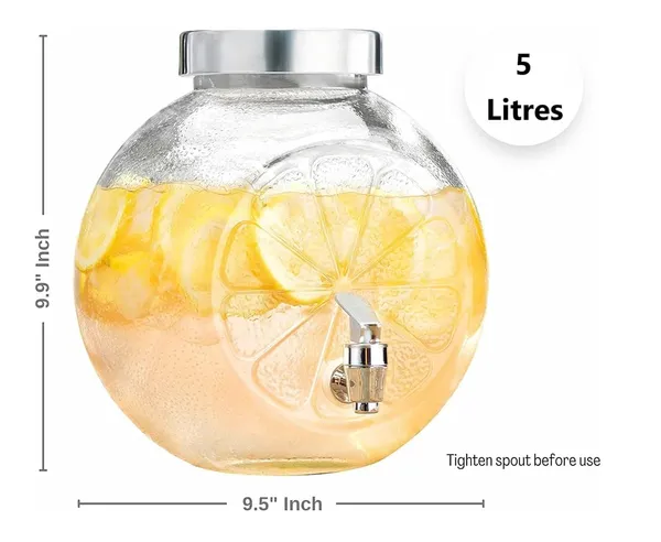 5_Liter_Glass_Water_Dispenser_with_tap_|_Beverage_Dispenser_|_Glass_Pitcher_with_Lid_|_Spigot_and_Airtight_lid_|_Water_Pitcher_for_Detox_Water_|_Glass_Juice_Dispenser.