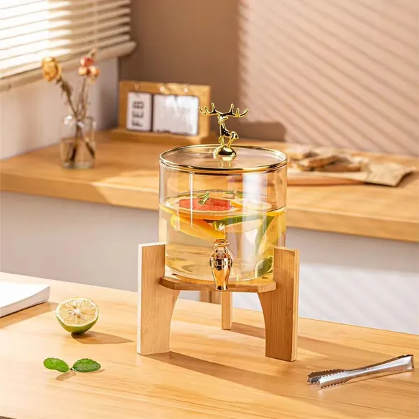 Premium_1_Pc_2.6_LTR_Glass_Water_Beverage_Dispenser_with_Wooden_Stand_-_Air_Tight_Lid_Glass_Pitcher_for_Detox_Water_-_Mason_Jar_-_Counter_Table_Top_Juice_Beer_Dispenser_for_Home_Restaurant_Party