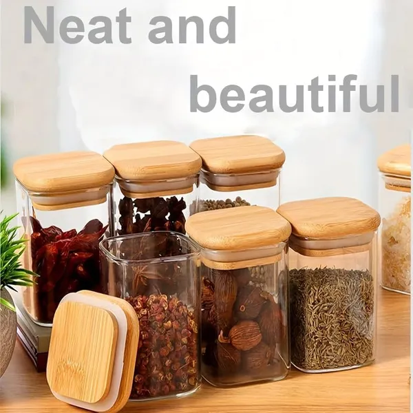 Premium_270Ml_Glass_Containers_for_Kitchen_Set_of_6_Pieces_|_9oz_Storage_Jars_with_Bamboo_Lids_|_Square_Airtight_Spice_Jars_for_Kitchen_Storage_and_Organization_|_Transparent