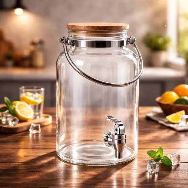 Glass_Iced_Drink_Dispenser_with_Tap_&_Bamboo_Lid_(5.5_Litre)_|_Transparent_Beverage_Dispenser_for_Water,_Juice,_Cocktails_&_Parties_|_Large_Capacity_Drinkware