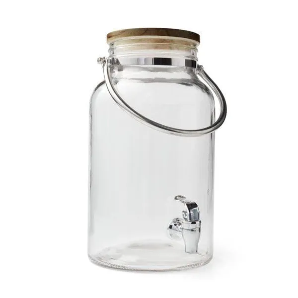 Glass_Iced_Drink_Dispenser_with_Tap_&_Bamboo_Lid_(5.5_Litre)_|_Transparent_Beverage_Dispenser_for_Water,_Juice,_Cocktails_&_Parties_|_Large_Capacity_Drinkware