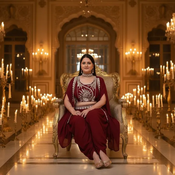 Wine_Pink,_Georgette_Western_Drapped_Gown_Set_(WDG008WPX1)