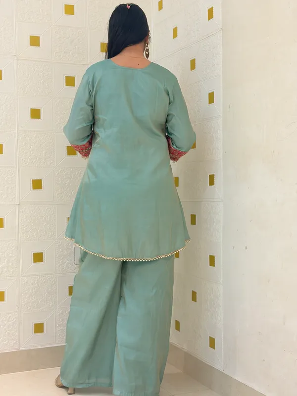 Pista_Green_Viscose_Rayon_Co-Ord_Set_with_Kurti,_Palazzo_&_Potli_–_Embroidery_and_Mirror_Work_–_CS001PGX1