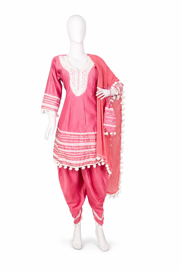 Dusty_Rose_Pink_Cotton_Rayon_Afghani_Suit_with_Dupatta_&_Pom_Pom_Lace_Work_–_AS006DPX1