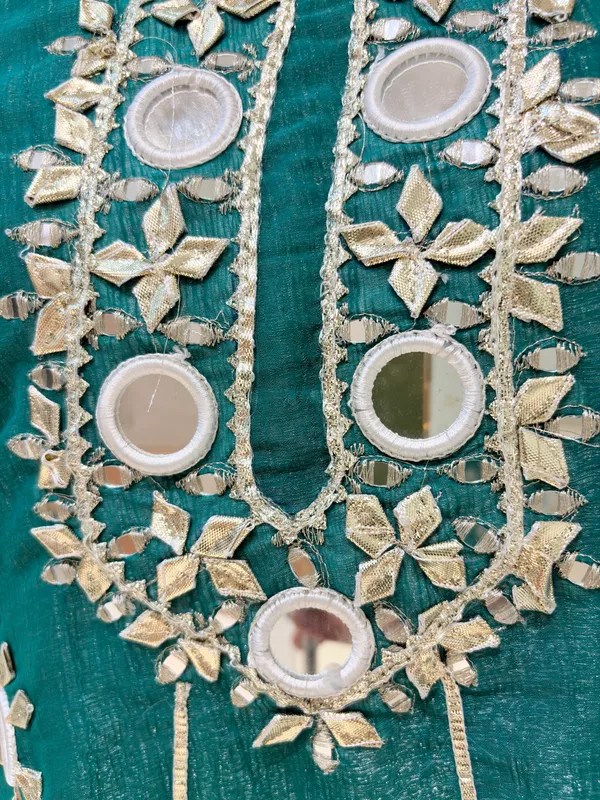 Bottle_Green_Viscose_Rayon_Co-Ord_Set_with_Kurti,_Palazzo_&_Potli_–_Embroidery_and_Mirror_Work_–_CS002BGX1