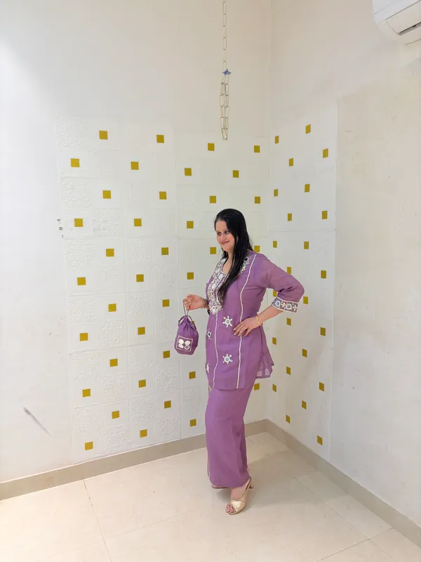 Deep_Lavender_Viscose_Rayon_Co-Ord_Set_with_Kurti,_Palazzo_&_Potli_–_Embroidery_and_Mirror_Work_–_CS002DLX1