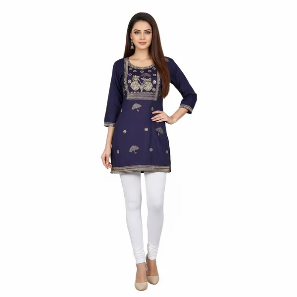 SHREESUTRAM_Plum_Purple,_Cotton_Kurti_(K044PPX2)