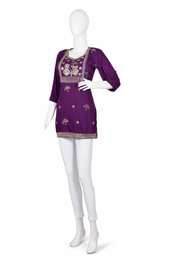 SHREESUTRAM_Plum_Purple,_Cotton_Kurti_(K044PPX2)