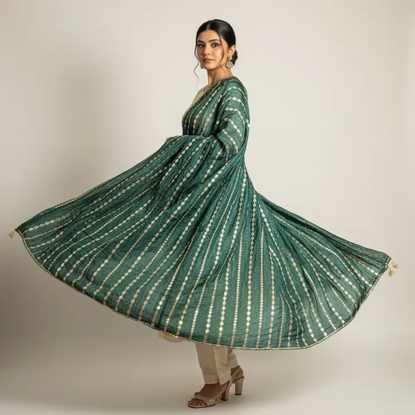 SHREESUTRAM_Peacock_Green,_Semi_Silk_Dupatta_(D051PGX3)