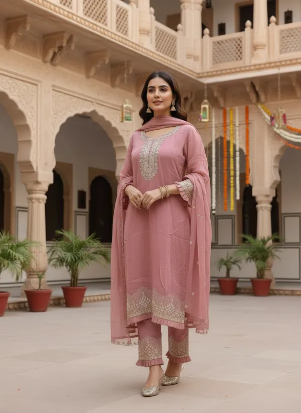 Dusty_Rose_Soft_Georgette_Blend_Kurti_Pant_&_Dupatta_Set_–_Delicate_Embroidery_&_Thread_Work_–_KPD007DRX1