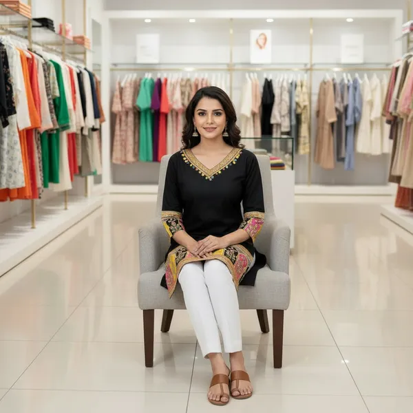 SHREESUTRAM_Solid_Black,_Viscose_Rayon_Kurti_(K041SBX2)