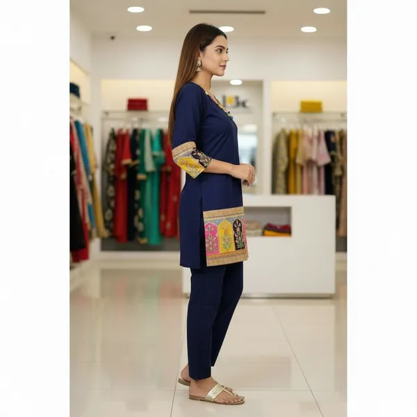 SHREESUTRAM_Navy_Blue,_Viscose_Rayon_Kurti_(K041NBX2)