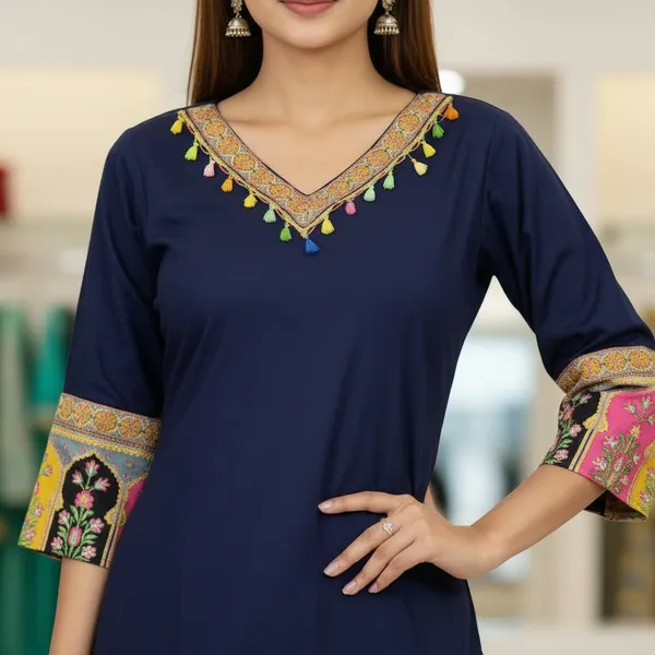 SHREESUTRAM_Navy_Blue,_Viscose_Rayon_Kurti_(K041NBX2)