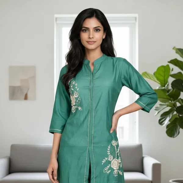 SHREESUTRAM_Teal_Blue,_georgette_Co-ord_Set_(CS031TBX2)