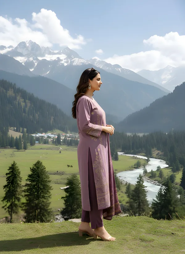 Dusty_Mauve_purple_with_Antique_Gold_Print,_Super_Soft_Velvet_Kurti_Pant_&_Dupatta_(KPD011MPX1)