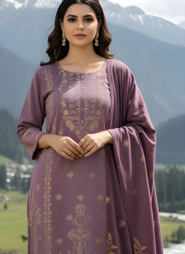 Dusty_Sage_Green_with_Antique_Gold_Print,_Super_Soft_Velvet_Kurti_Pant_&_Dupatta_(KPD011SGX1)