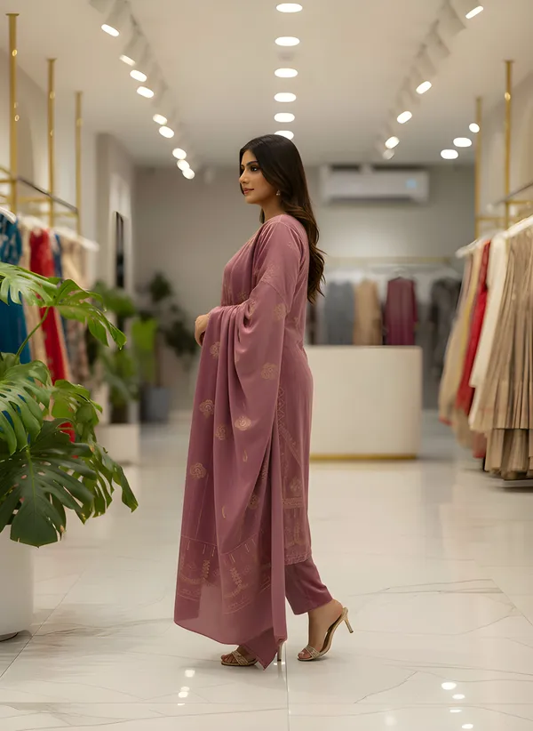 Dusty_Mauve_with_Antique_Gold_Print,_Super_Soft_Velvet_Kurti_Pant_&_Dupatta_(KPD012DMX1)