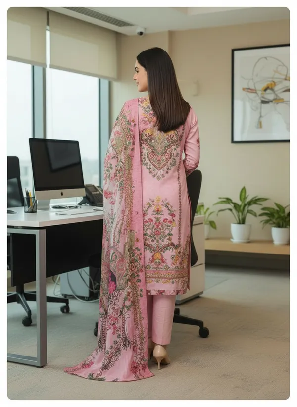 Blush_Pink_with_Floral_Print,_Premium_Soft_woolen_Kurti_pant_&_Dupatta_(KPD016BPX1)