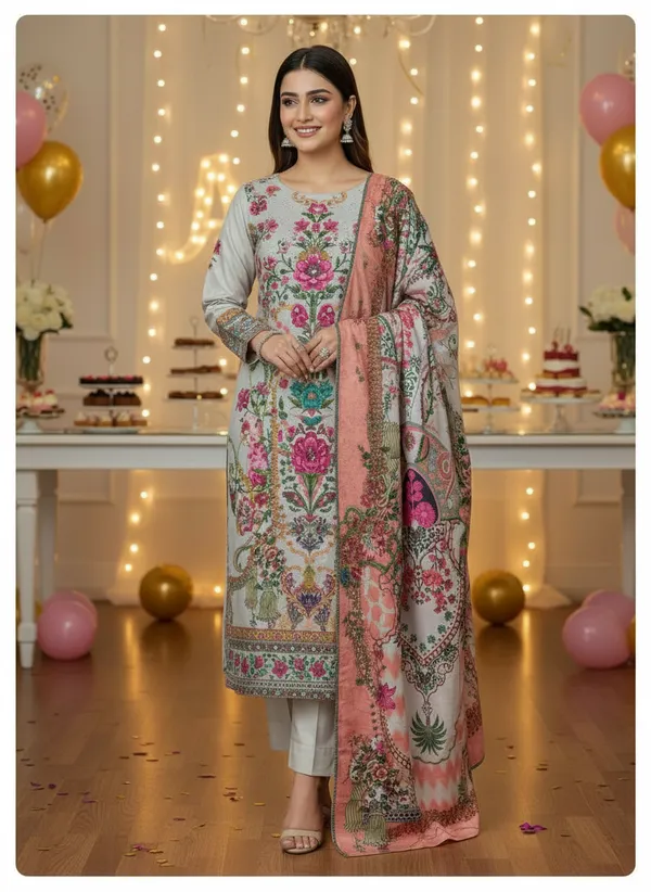 Pearl_Grey_with_Floral_Print,_Premium_Soft_woolen_Kurti_pant_&_Dupatta_(KPD016PGX1)