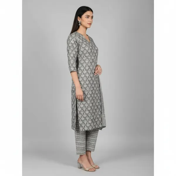SHREESUTRAM_Ash_Grey,_cotton_Kurti_Pant_&_Dupatta_(KPD039AGX2)