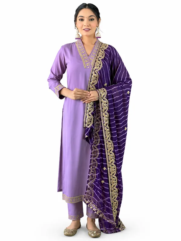 SHREESUTRAM_Viscose_Chanderi,_Kurti_Pant_with_Dupatta_(KPD055LDX4)