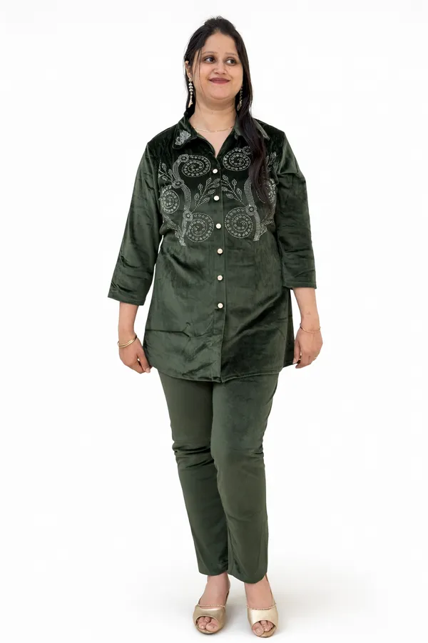 Olive_Green,_Velvet_Coat_Set_(CS005OGX1)