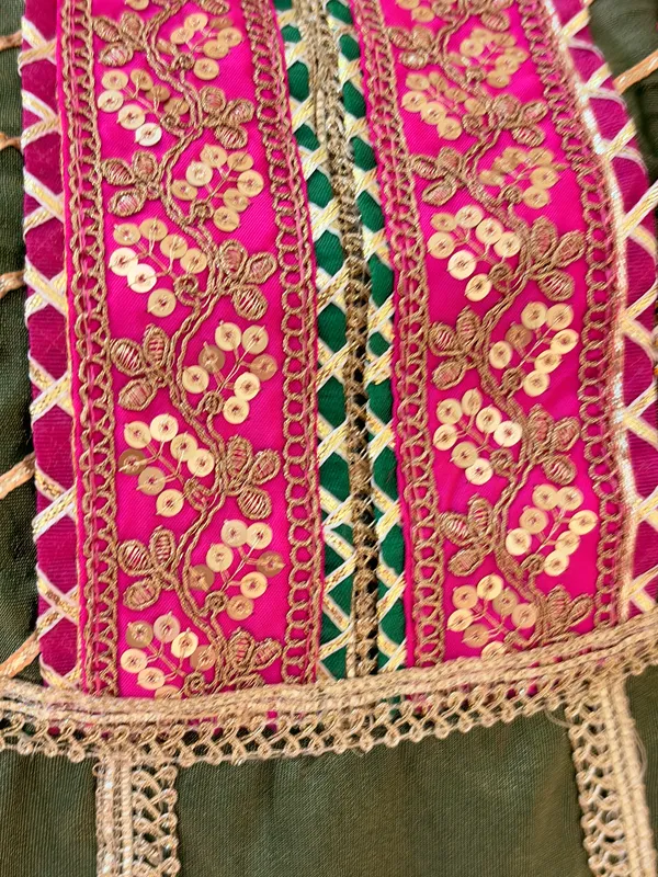 Dark_Green_Viscose_Rayon_Co-Ord_Set_with_Kurti,_Palazzo_&_Potli_–_Embroidery_and_Mirror_Work_–_CS001DGX1