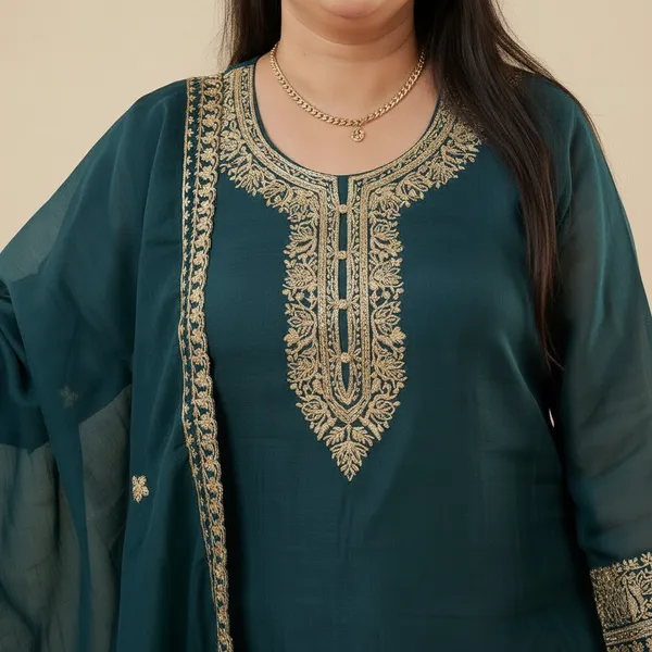 Teal_Green_Georgette_Embroidered_Kurti_Pant_Dupatta_Set_–_Festive_&_Party_Wear_–_KPD003TGX1