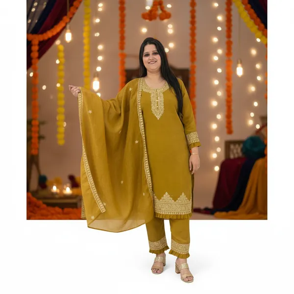 Olive_Gold_Georgette_Embroidered_Kurti_Pant_Dupatta_Set_–_Festive_&_Party_Wear_–_KPD003OGX1