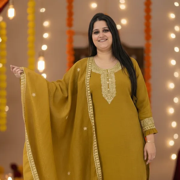 Olive_Gold_Georgette_Embroidered_Kurti_Pant_Dupatta_Set_–_Festive_&_Party_Wear_–_KPD003OGX1