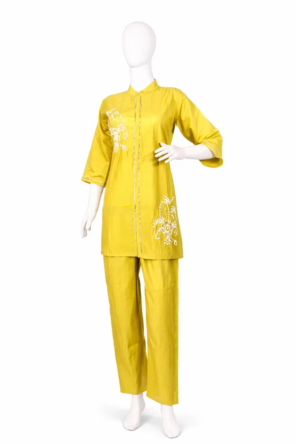 SHREESUTRAM_Khaki_Beige,_georgette_Co-ord_Set_(CS031KBX2)