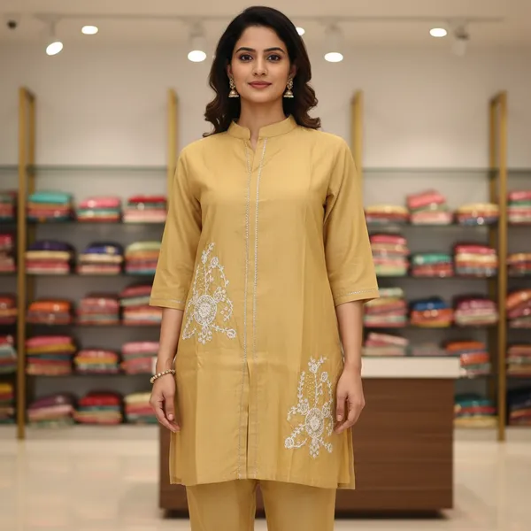 SHREESUTRAM_Khaki_Beige,_georgette_Co-ord_Set_(CS031KBX2)