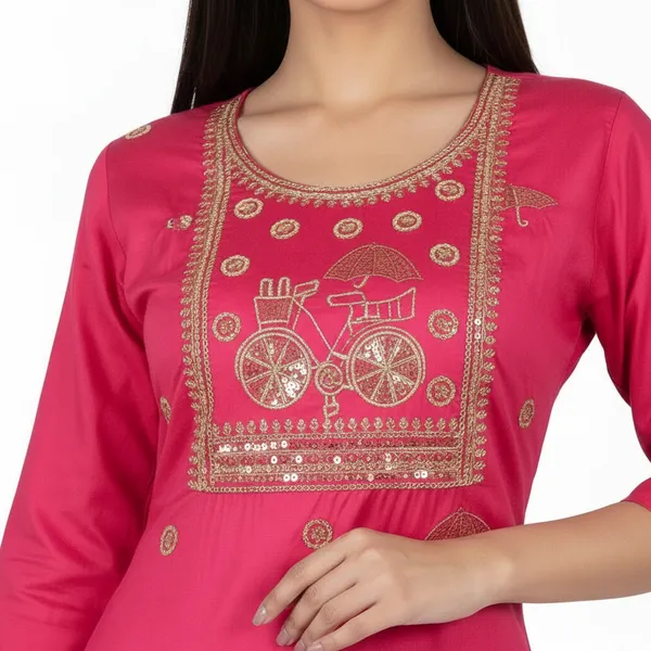 SHREESUTRAM_Rani_Pink,_Cotton_Kurti_(K044RPX2)