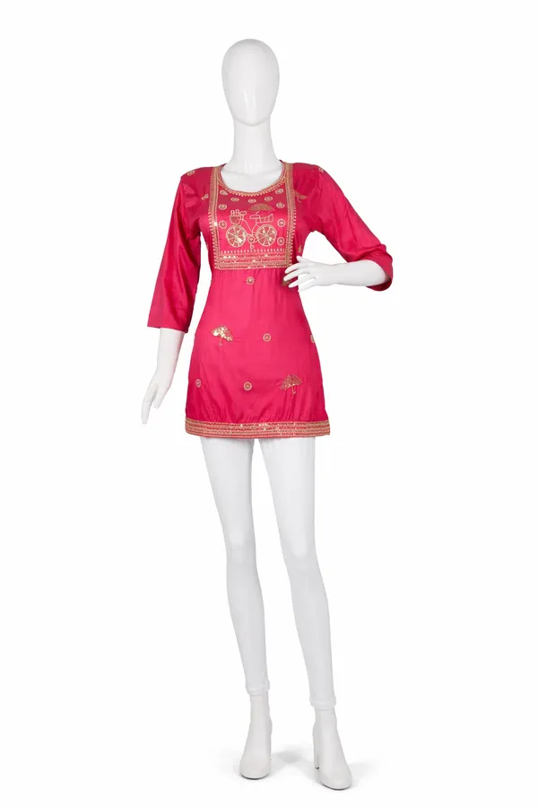 SHREESUTRAM_Rani_Pink,_Cotton_Kurti_(K044RPX2)
