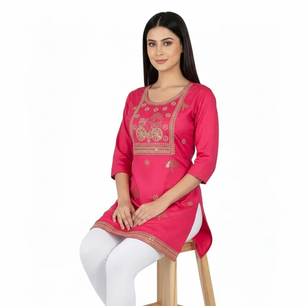 SHREESUTRAM_Rani_Pink,_Cotton_Kurti_(K044RPX2)