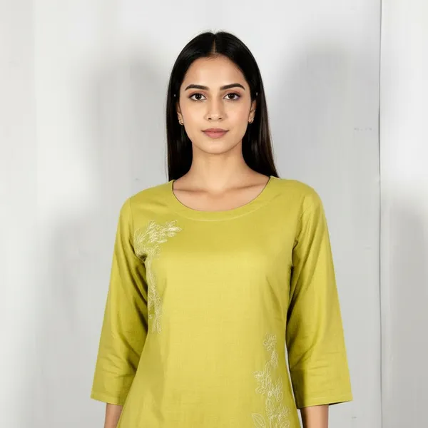 SHREESUTRAM_Olive_Green,_Poly_Cotton_Co-ord_Set_(CS035OGX2)