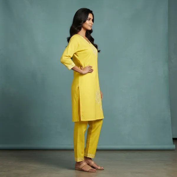 SHREESUTRAM_Vanila_Yellow,_poly_georgette_Co-ord_Set_(CS033VYX2)