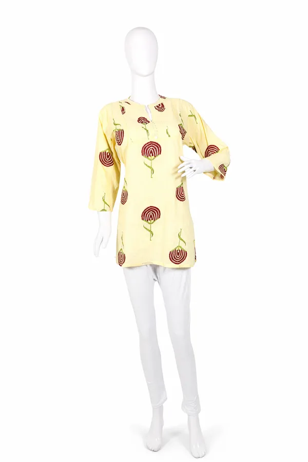 SHREESUTRAM_Cream_White,_Cotton_Kurti_(K040CWX2)