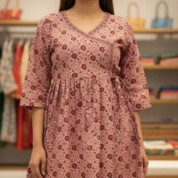 SHREESUTRAM_Beige_Grey,_Rayon_Kurti_(K045BGX2)