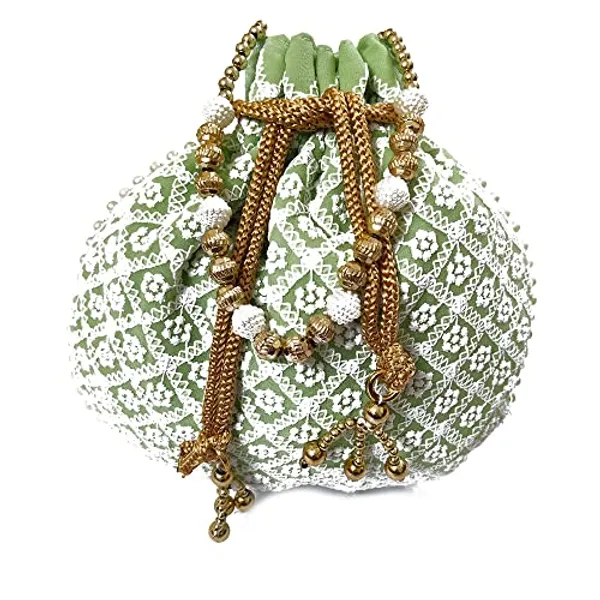 Pack_of_3_Multicolor_Lucknowi_Embroidered_Potli_Bags_For_Ladies_For_Wedding_With_Pearl_Drawstring