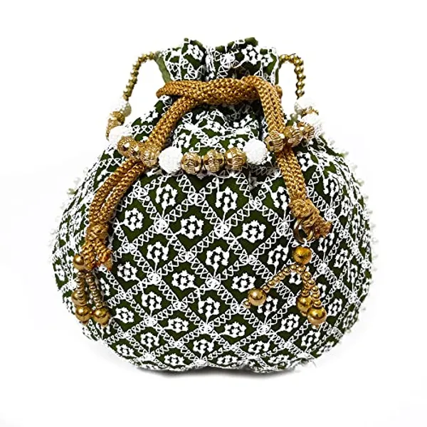 Pack_of_3_Multicolor_Lucknowi_Embroidered_Potli_Bags_For_Ladies_For_Wedding_With_Pearl_Drawstring