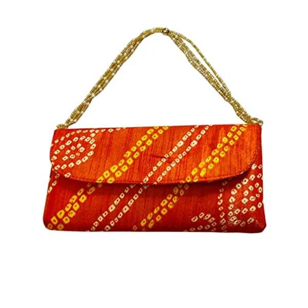 Pack_of_2_Multicolor_Vintage_Zippered_Badhani_Potli_Purse_For_Women_With_Pearl_Handle