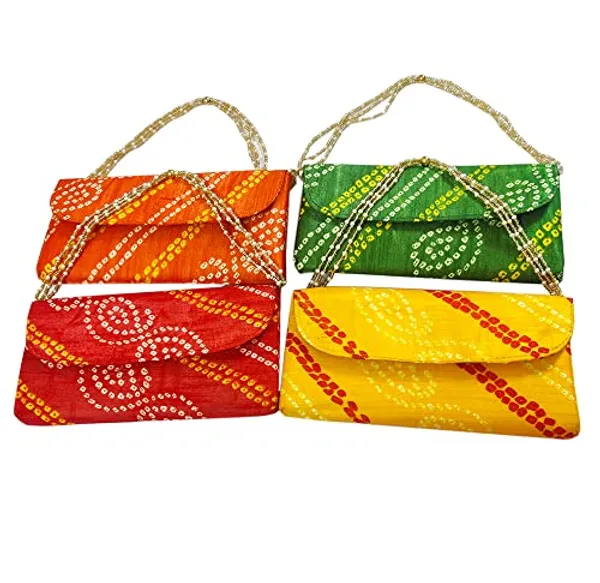 Pack_of_2_Multicolor_Vintage_Zippered_Badhani_Potli_Purse_For_Women_With_Pearl_Handle