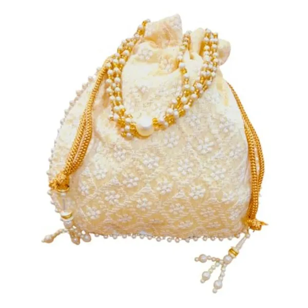 Pack_Of_6_Light_Pink_Chikankari_Raw_Silk_Drawstring_Rajasthani_Style_Potli_Bags