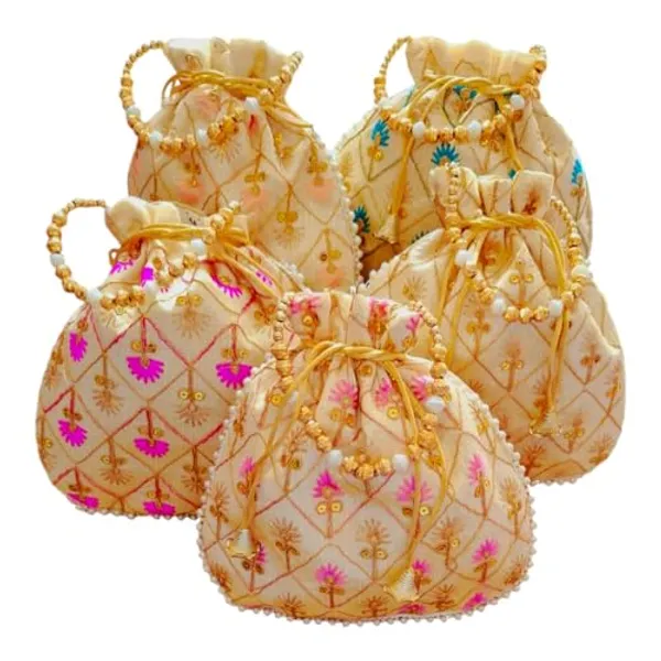 Pack_Of_3_Multicolor_Rajasthani_Style_Royal_Clutch_Silk_Batwa_Bag_For_Women