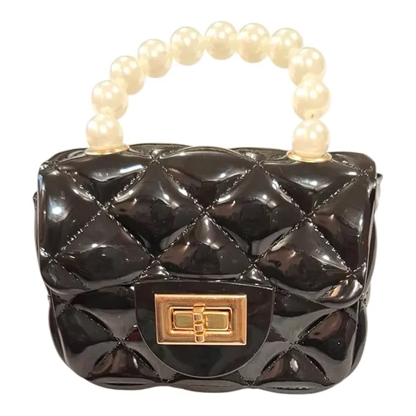 Pack_Of_2_Black_Mini_Girls_Kids_Jelly_Purse