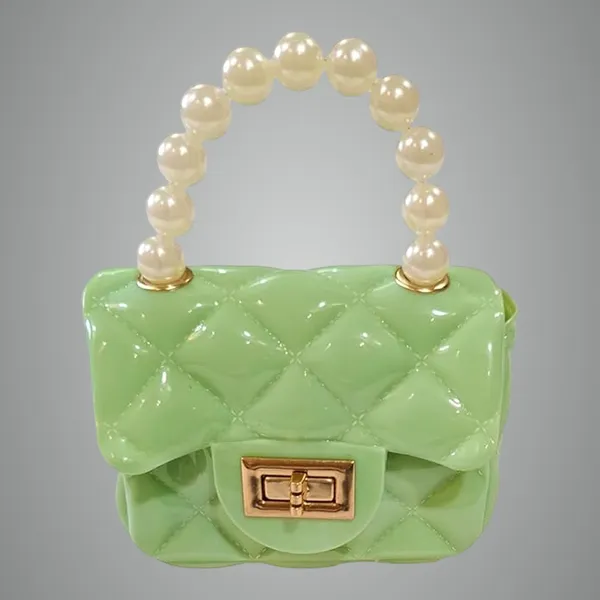Pack_Of_2_Green_Mini_Girls_Kids_Jelly_Purse