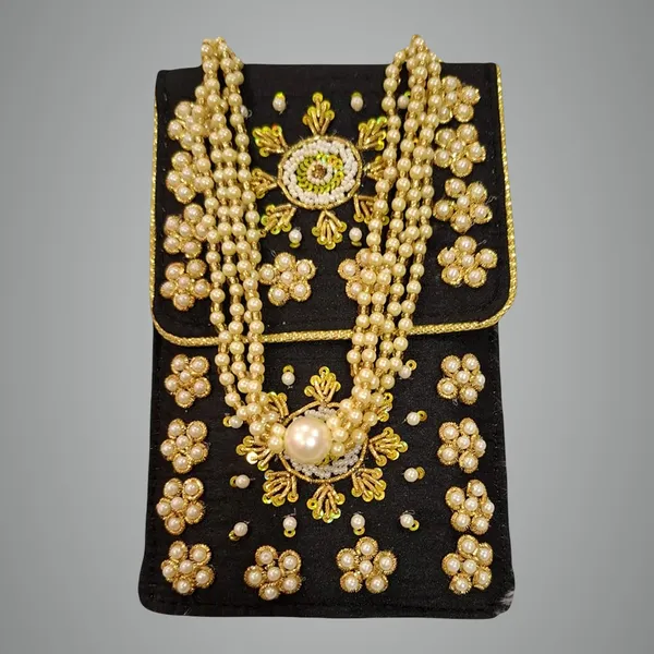 Black_Hand_Embroidered_Pearl_&_Zari_Work_Phone_Sling_For_Women_&_Girls_With_Pearl_Drawstring